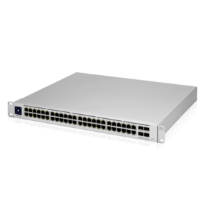 UBIQUITI USW-PRO-48-POE - UniFi Switch Gigabit PoE PRO / 48 Puertos PoE Gigabit Ethernet / 4 Puertos SFP 1-10G / PoE 600 Watts / Pantalla Informativa / PoE at / PoE bt