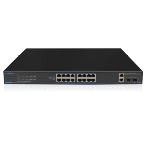 UTEPO UTP3GSW1604TSP200 - Switch Gigabit PoE / No administrable / 16 Puertos PoE Gigabit / 2 Puertos Gigabit RJ45 / 2 Puertos Gigabit SFP / PoE 170 Watts