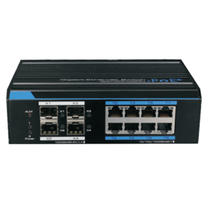 UTEPO UTP7308GEPOE - Switch industrial Gigabit PoE administrable / L2 / 8 Puertos PoE Gigabit / 4 Puertos SFP Gigabit / 802.3af&AT / Fast RING / PoE 150 Watts #OfertasRedes #SUCURSALES