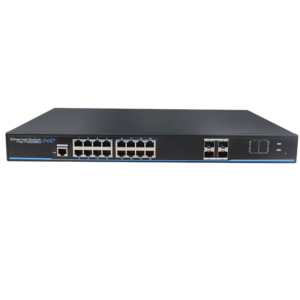 Utepo UTP3-GSW1604S-MTP250 - Switch Gigabit PoE/ Administrable Capa 2/ 16 Puertos GE PoE 802.3 af&at/ 4 Puertos SFP/ Presupuesto PoE 230W