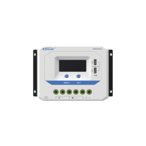 Controlador Solar de Carga PWM 12/24V 60 A, Salida USB, con Display