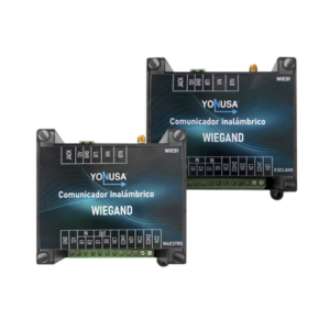 Convertidor de lectora para control de acceso (cableado a inalámbrico) / 1 Wiegand / 2 Relevadores / 2 Entradas / Hasta 3 KM de distancia