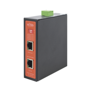 Splitter PoE IN hasta 90 W / Salida DC 12v/16V/24v o 48V / Carcasa metálica / Industrial soporte para riel DIN / Aplicaciones CCTV