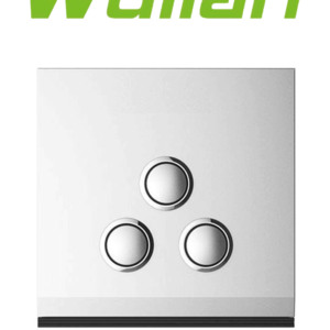 WULIAN SWITCH3 - Apagador Inteligente de Formato Europeo / cuenta con 3 Botones L para controlar 3 lamparas/ Capacidad de 10 Amp / Protocolo Zigbee