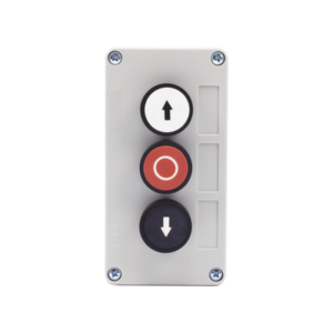 Botonera Triple Para Barreras Vehiculares, Operadores Corredizos y Abatibles.