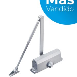 YLI YC-83-2 - Brazo cierra puerta automático / Para puertas de 100 kg / Compatible con puertas de madera, vidrio, metal / Velocidad ajustable de cierre / Instalación izquierda o derecha
