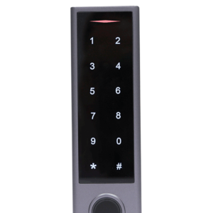 YLI YK1068A - Teclado touch para control de acceso standalone con métodos de verificación por huella, tarjetas ID o password / Soporta equipos esclavo por protocolo Wiegand / Señales NC y NO