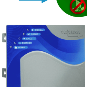 YONUSA EY10000127AF - Energizador alta frecuencia o anti plantas para cerco eléctrico, Incluye Interface con 2 zonas cableadas, salida de 10,000 V y hasta 10,000 metros lineales o 2,000 metros en 5 líneas, Soporta módulo WiFi