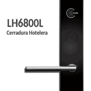 ZKTECO LH6800L- Cerradura izquierda para hotel / MIFARE 13.56 Mhz / 35 a 45 mm grosor de puerta / Aleacion de Zinc / 224 eventos
