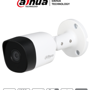 DAHUA HAC-B2A21 - Camara Bullet HDCVI 1080p/ 720p/ 82 Grados de Apertura/ Lente 3.6 mm/ IR de 20 Mts/ IP67/ Metalica/ TVI AHD y CVBS/