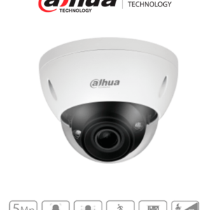 DAHUA IPC-HDBW5541EN-ZE - Cámara IP Domo Antivandálica Resolución de 5 MP/ Lente Mot. 2.7 a 13.5mm/ ∢ 100°-28°/ IR 40 mts/ IA WizMind/ Det. Facial/ Prot. Perimetral/ Conteo de Personas/ Starlight/ ePoE/ WDR/ H.265+/ IP67/ IK10/ E&S Alarma/ E&S Audio/