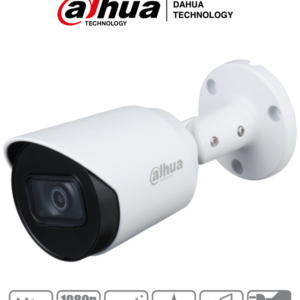 DAHUA HAC-HFW1200T-A - Camara Bullet HDCVI 1080p/ Microfono Integrado/ 103 Grados de Apertura/ Lente 2.8 mm/ IR 30 Mts/ IP67/ Metalica/ DWDR/ BLC /HLC/