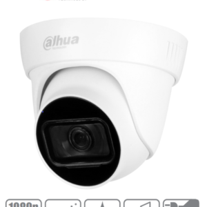 DAHUA HAC-HDW1200TL-A - Camara Domo 1080p/ Lente e 2.8mm/ Angulo de 103 Grados/ IR de 30 Mts/ Microfono Integrado/ IP67/ DWDR/ Metal+Policarbonato/