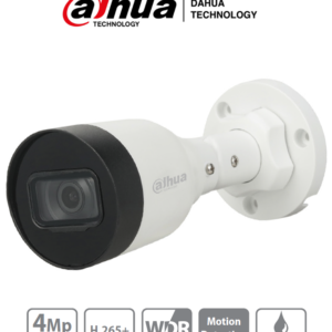 DAHUA IPC-HFW1431S1-S4 - Cámara IP Bullet de 4 Megapixeles/ H.265+/ Lente de 2.8mm/ 93 Grados de Apertura/ IR de 30 Metros/ 30 FPS/ WDR/ IP67/