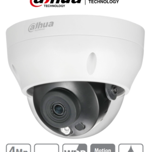 DAHUA IPC-HDPW1431R1-S4 - Camara IP Domo de 4 Megapixeles/ Lente de 2.8mm/ IR de 30 Mts/ H.265/ WDR Real/ IP67/ PoE/ 3D DNR/ HLC/