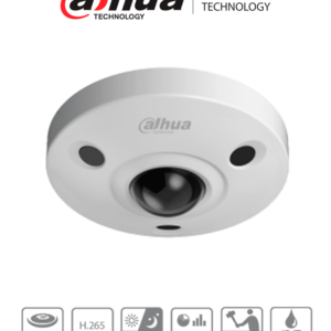 DAHUA IPC-EBW8630N - Cámara IP Fisheye Resolución de 6 MP/ Lente 1.7mm/ ∢ 360/ IR 10 mts/ IA WizMind/ Mapa de Calor/ PoE/ DWDR/ H.265/ IP67/ IK10/ E&S Alarma/ E&S Audio/