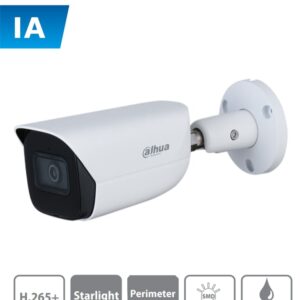 DAHUA IPC-HFW3441E-SA - Camara IP Bullet con Inteligencia Artificial/ 4 Megapixeles/ Lente de 2.8mm/ Microfono Integrado/ WDR/ IR 50 Mts/ SMD/ IP67 #ProtecciónPerimetral