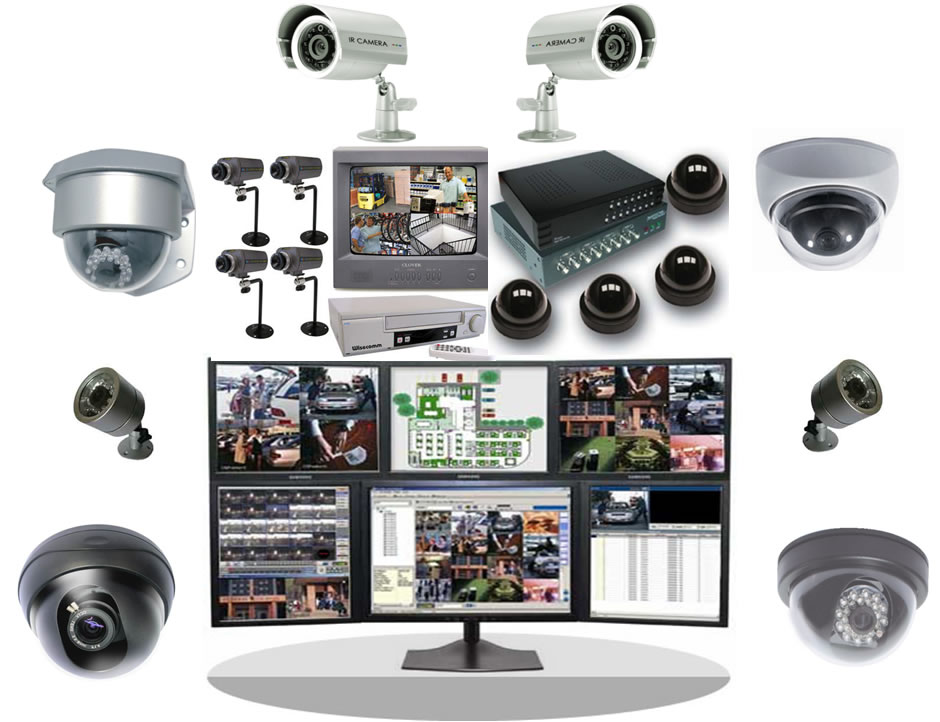 Cámara Cctv Concepto Cámara Vigilancia Vigilancia Con Sistema