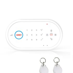 IHORN ND1 - Panel De Alarma Comunicación 2G. 32 Zonas Inalámbricas Incluye Fuente y 2 Llaveros RFID Para armar y desarmar (Verificar Tipo De Comunicación En Su Zona)