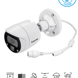 VIVOTEK IB9369 - Cámara IP bullet exterior 2 Megapixeles/ Lente 2.8mm/ Smart IR 30 Mts/ WDR digital/ Smart Stream III/Smart motion/3DNR/ Ranura para MicroSD,SDHC,SDXC/ Protección IP66, IK10/ NDAA/ ONVIF #ARMATUKIT