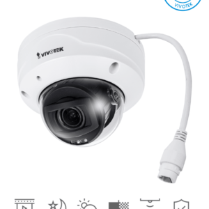VIVOTEK FD9368-HTV - Cámara IP domo exterior 2 Megapixeles/ Lente Varifocal Remoto2.8- 12mm /H265/Smart IR 30mts/ WDR Pro/ Micrófono Integrado/ Visión SNV/ Ciberseguridad Trend Micro/ Smart Stream III/ Protección IP66, IK10/ NDAA/ ONVIF #ARMATUKIT