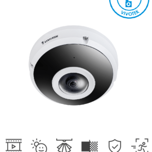 VIVOTEK FE9391-EHV-v2 - Camara IP fisheye exterior 12 Megapixeles/Panoramica 360º/ Smart IR II 20mts/ WDR Pro/ Smart Motion/ Smart VCA/ Smart stream III/ Microfono integrado/ Ciberseguridad Trend Micro/ Proteccion IP66,IK10,Nema4X/ Vision SNV/ NDAA/ONVIF
